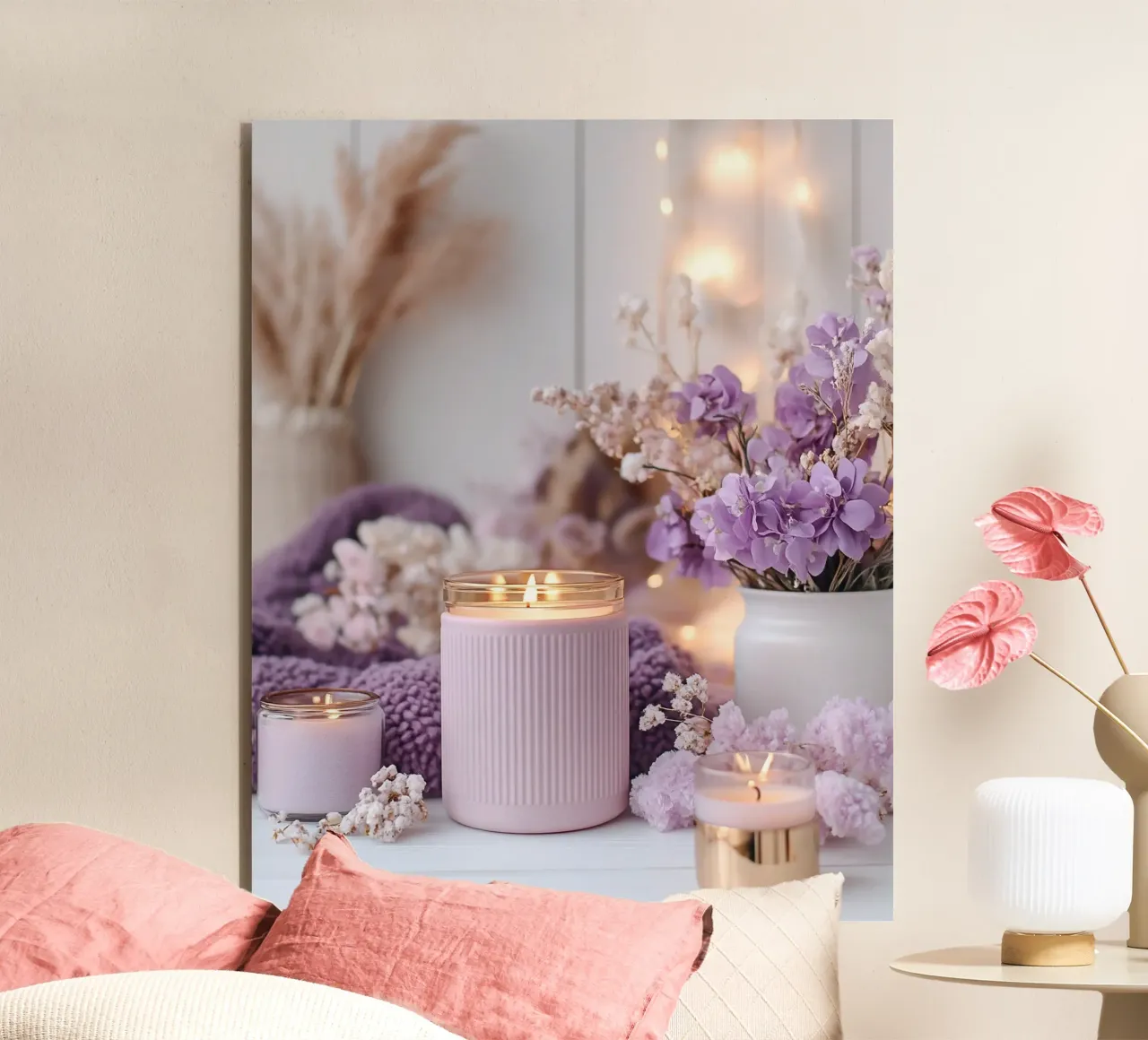 Reverie lilla alluminio dibond da PhotoVibe Decor