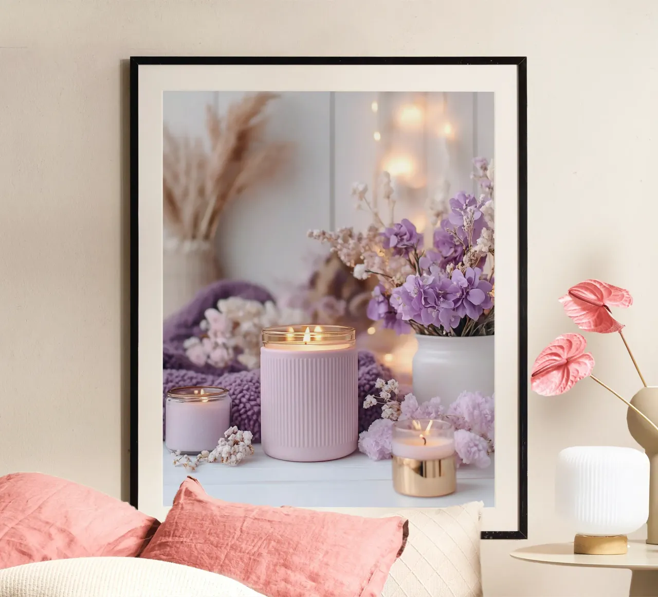 Reverie lilla carta hahnemühle da PhotoVibe Decor