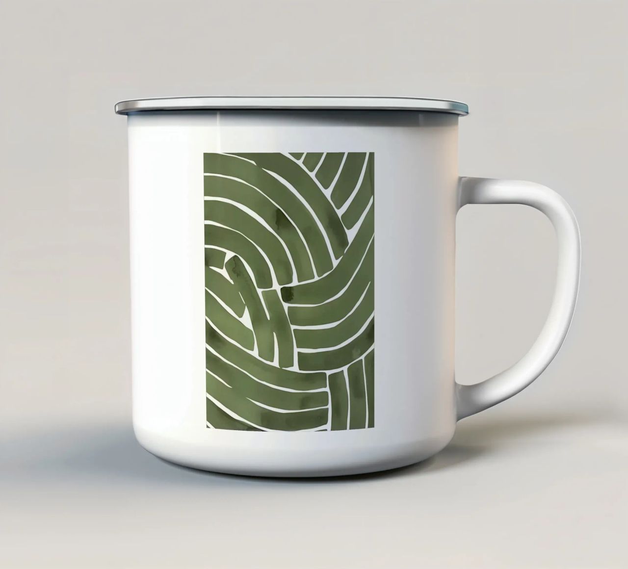 Verde tazza in smalto da Kumasama