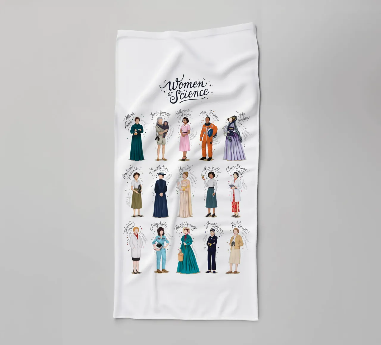 Femmes de science serviette de bain de Nour Tohme