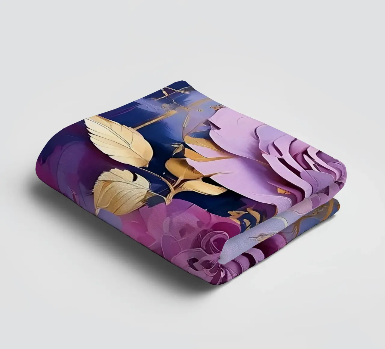 Rosen_gold_lila_2 asciugamano da bagno da Farb- und Blütenzauber by LK
