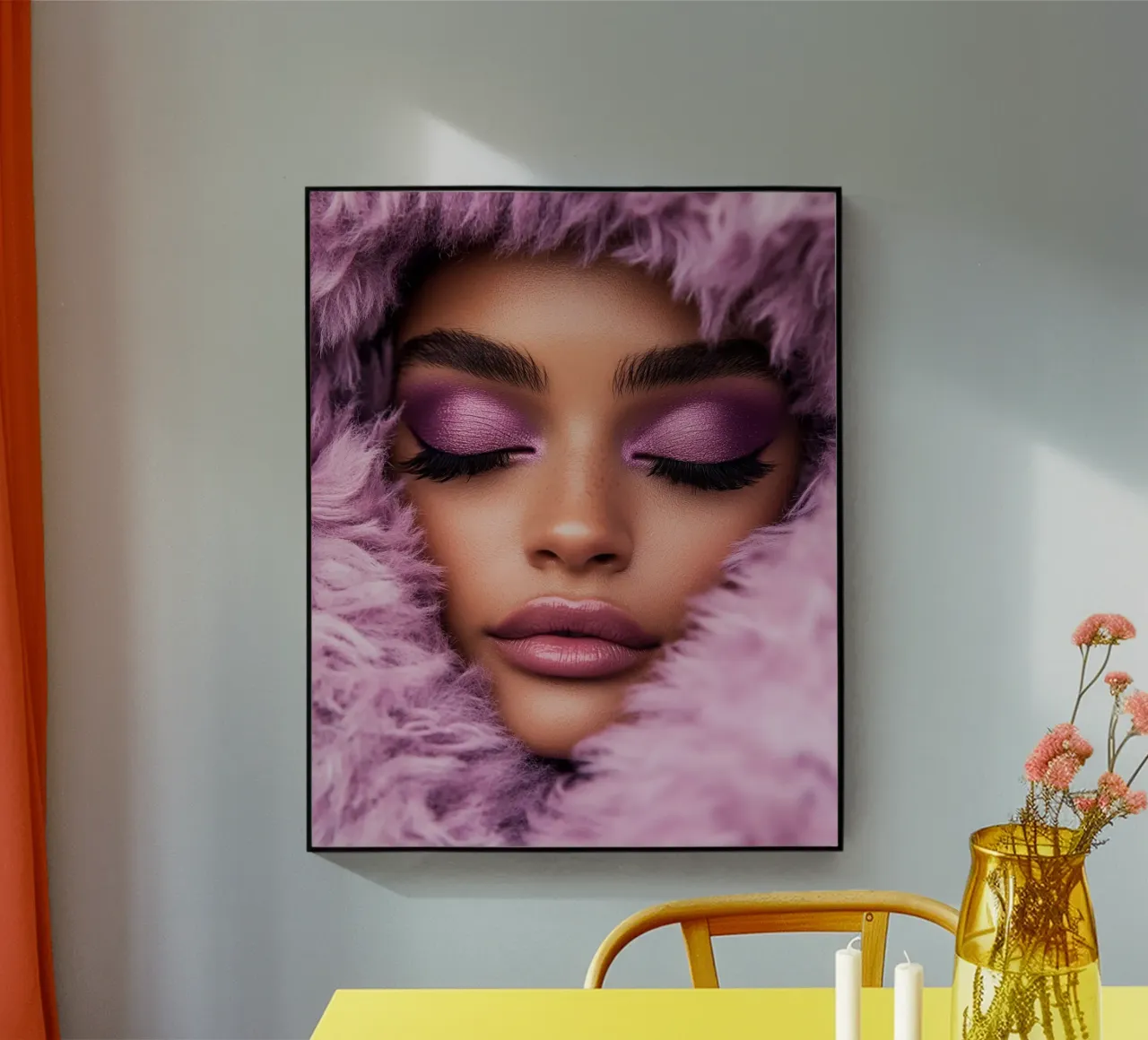Reverie lilla plexiglass da PhotoVibe Decor