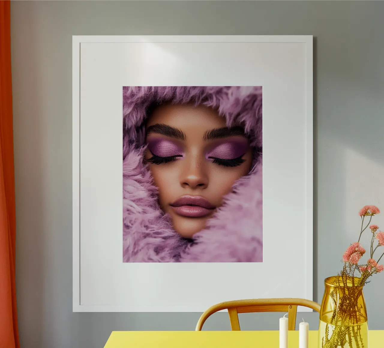 Reverie lilla carta hahnemühle da PhotoVibe Decor