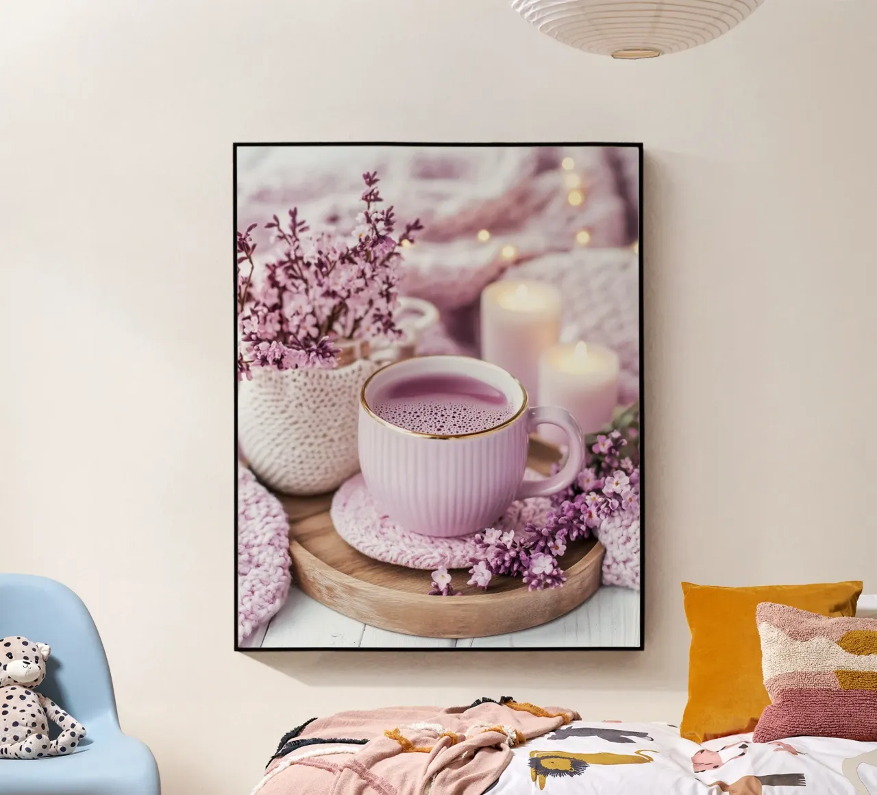 Reverie lilla plexiglass da PhotoVibe Decor