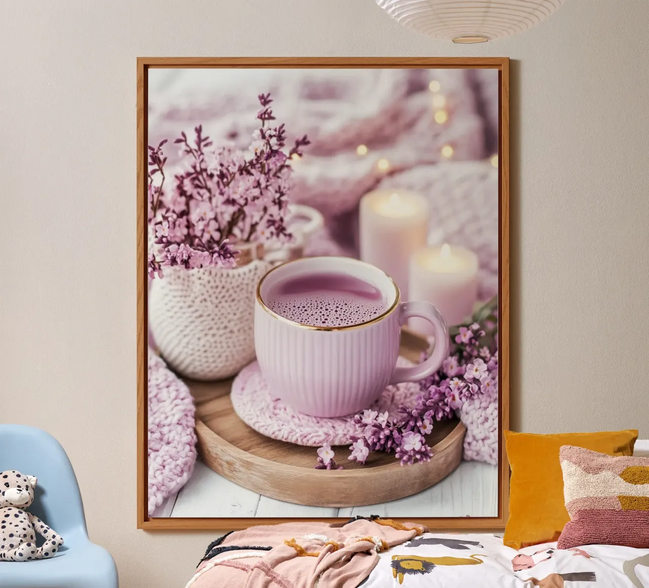 Reverie lilla alluminio dibond da PhotoVibe Decor