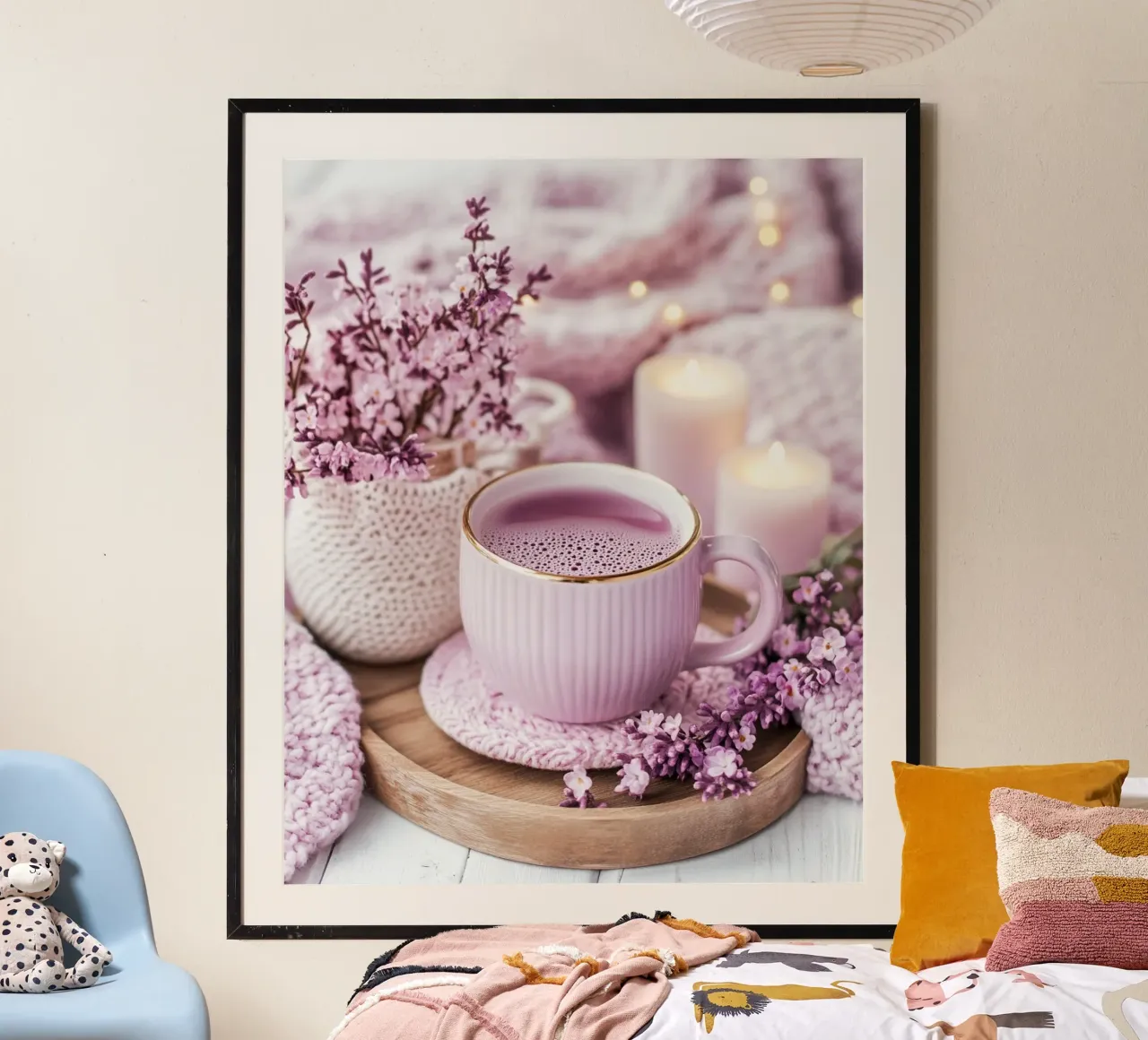 Reverie lilla carta hahnemühle da PhotoVibe Decor