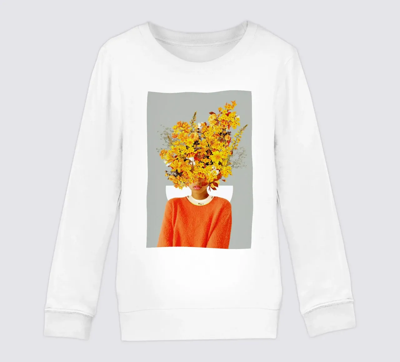 I Saw You Flower In The Reflection Of My Soul kids sweatshirt by Frank Moth