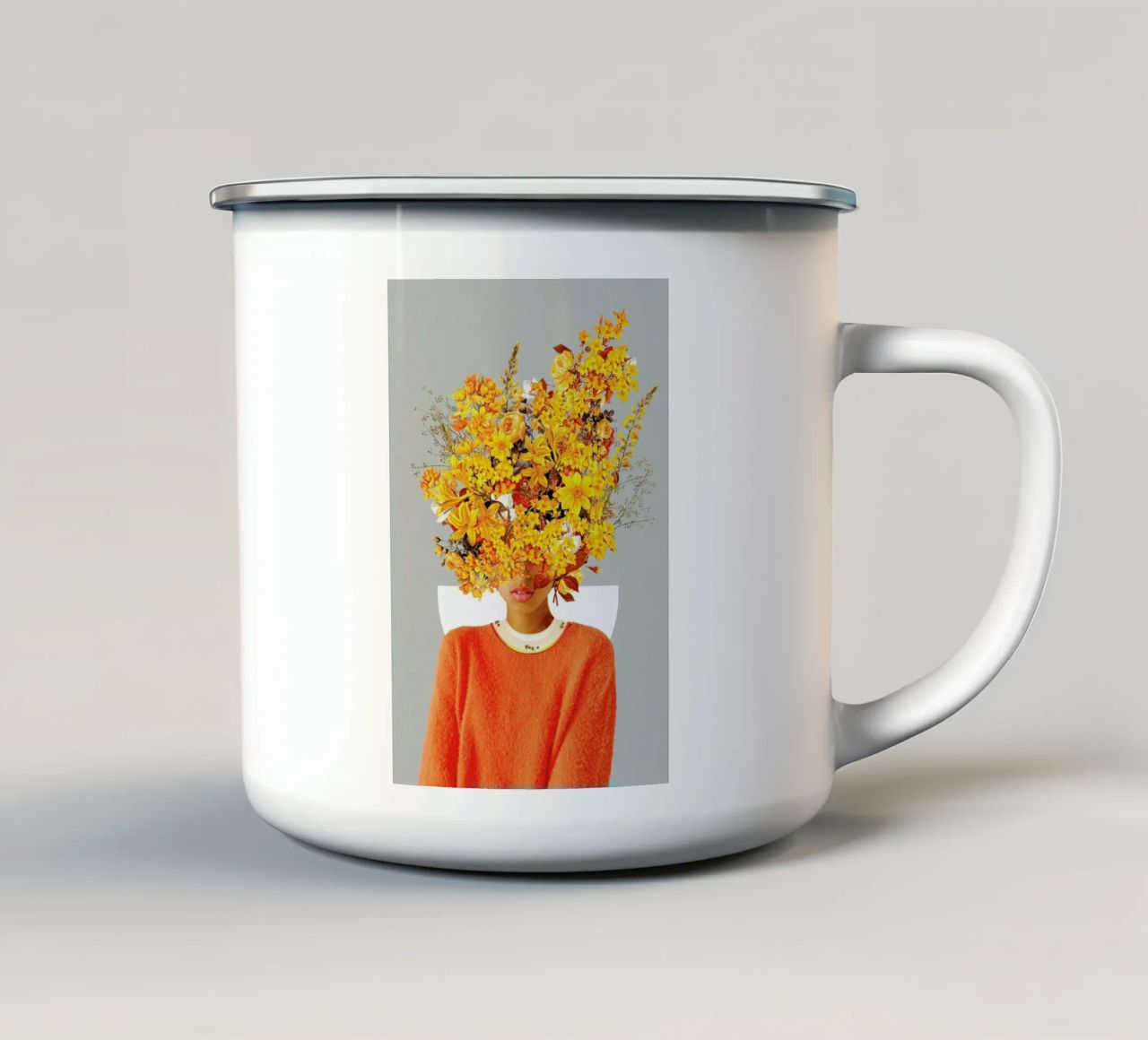 I Saw You Flower In The Reflection Of My Soul tazza in smalto da Frank Moth