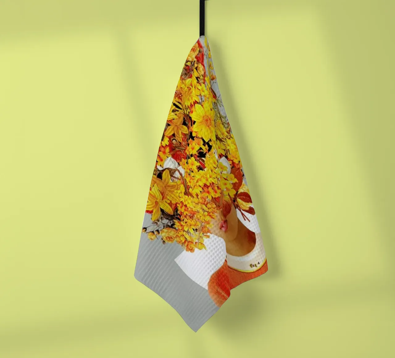 I Saw You Flower In The Reflection Of My Soul torchon de Frank Moth