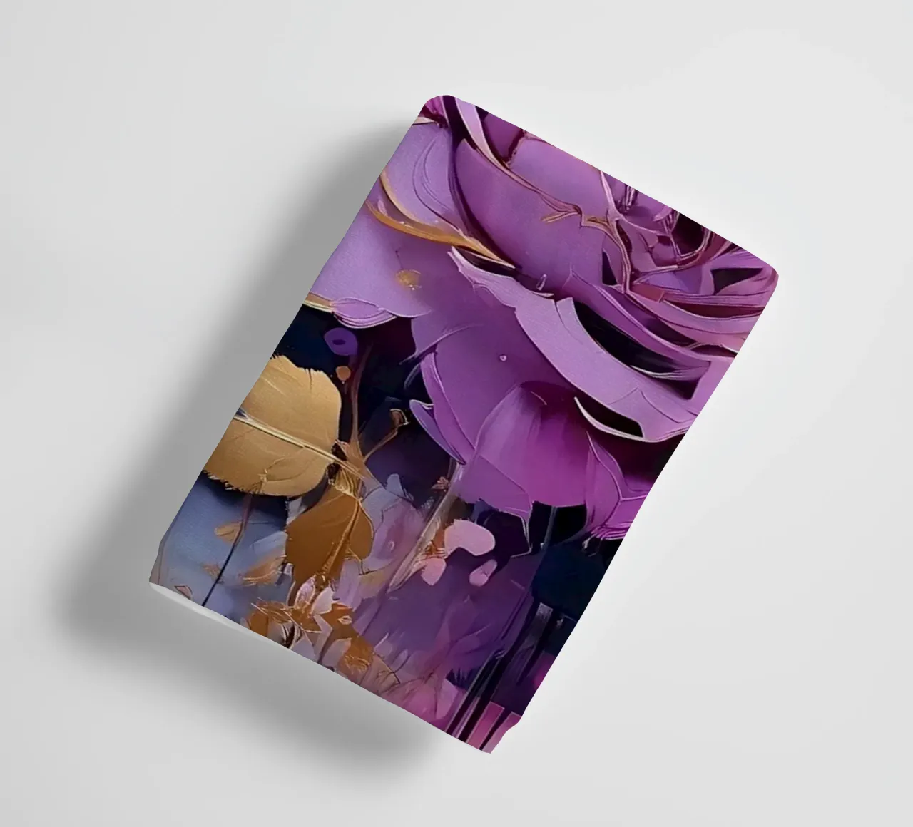 Rosen_gold_lila_3 asciugamano da bagno da Farb- und Blütenzauber by LK
