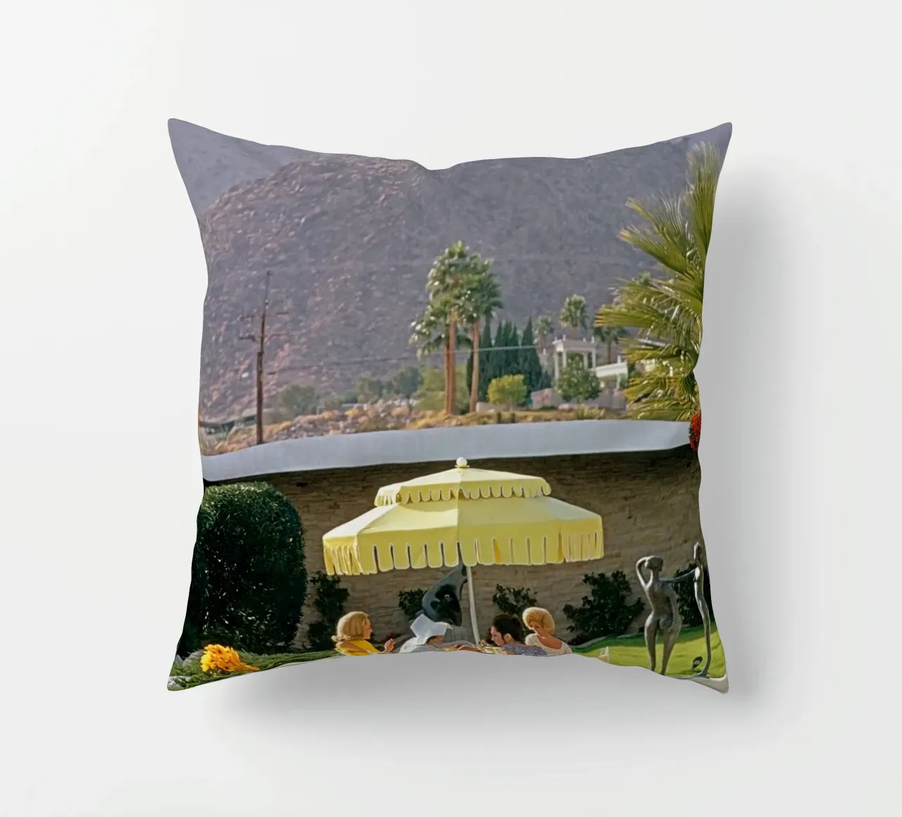 Scenario a bordo piscina - Slim Aarons cuscino da Chrisvintage