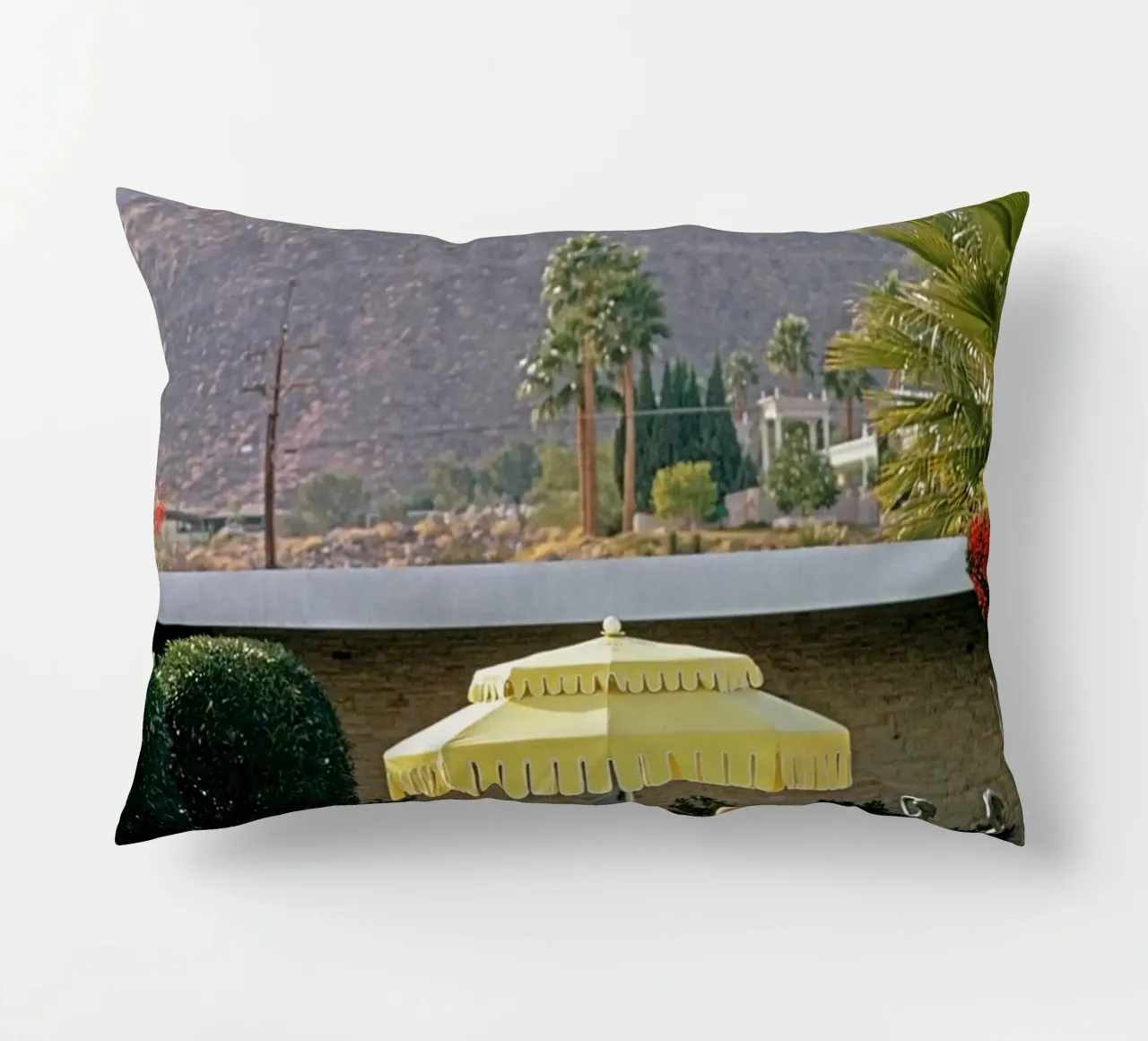 Scenario a bordo piscina - Slim Aarons cuscino da Chrisvintage