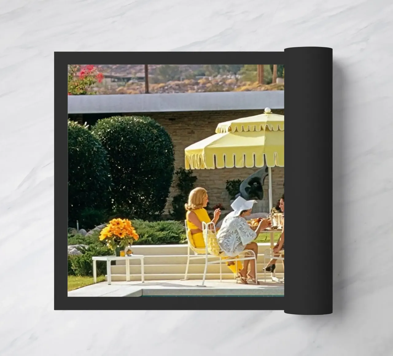 Scenario a bordo piscina - Slim Aarons zerbino da Chrisvintage