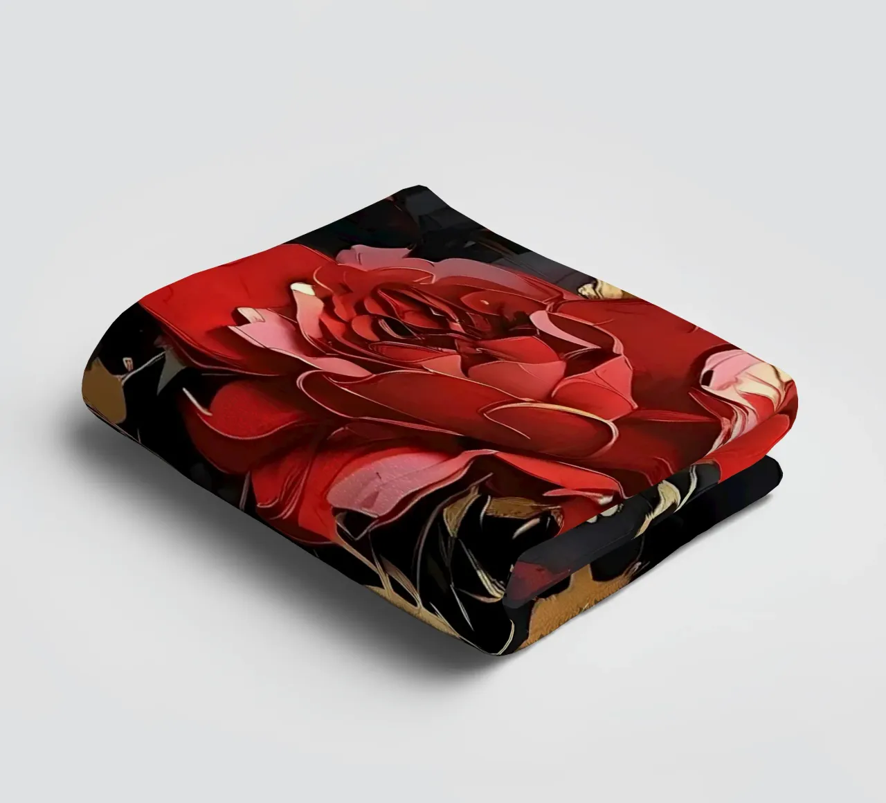 Rosen_gold_rot_2 asciugamano da bagno da Farb- und Blütenzauber by LK