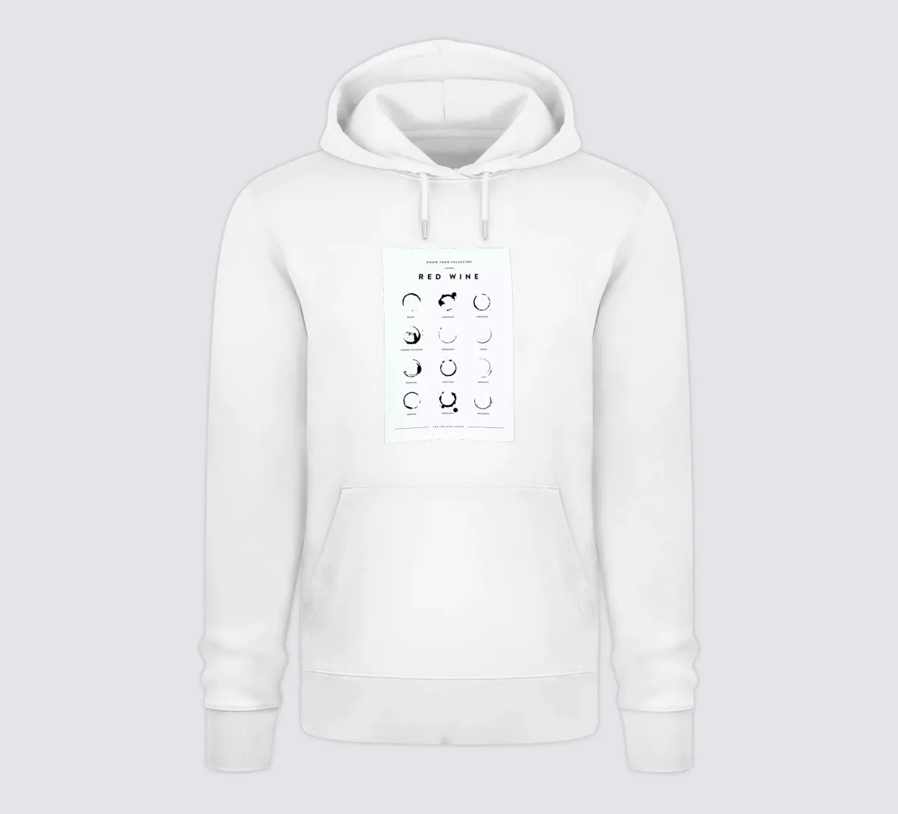 Wine Chart felpa con cappuccio da daylight design studio