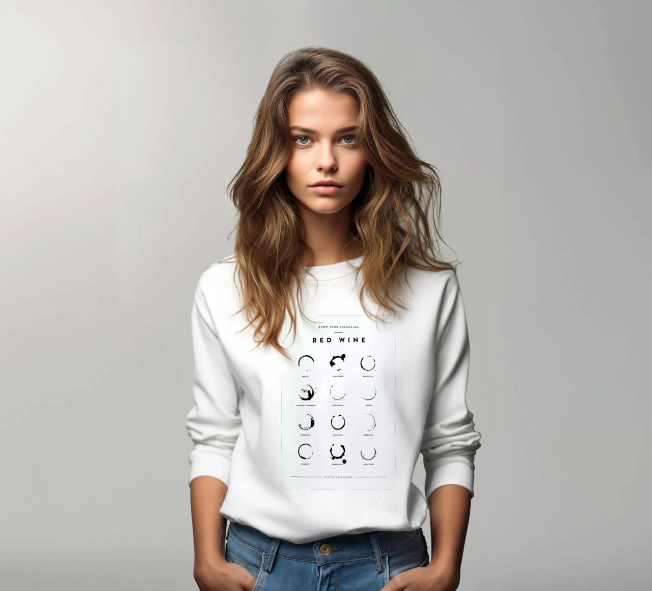 Wine Chart sweatshirt by daylight design studio