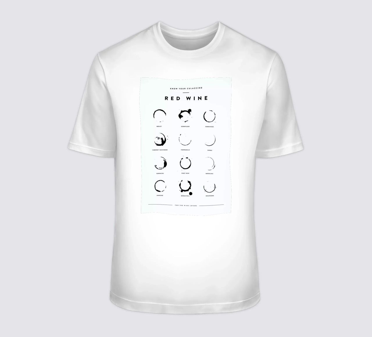 Wine Chart t-shirt da daylight design studio