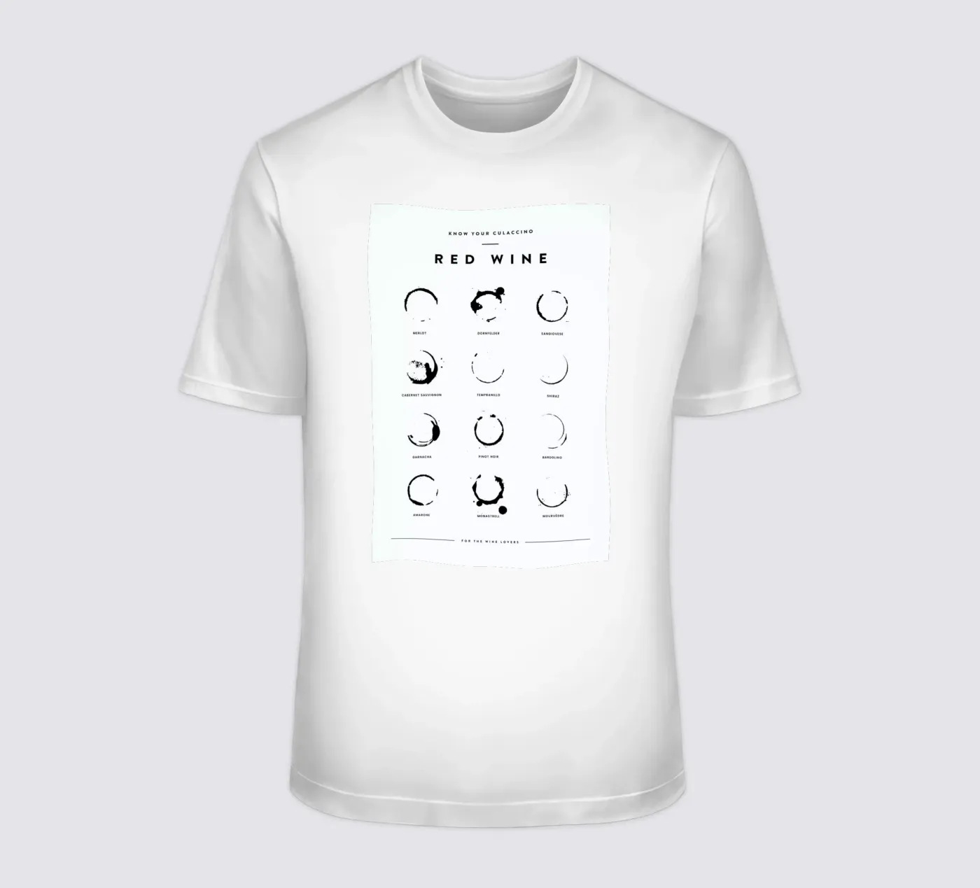 Wine Chart t-shirt da daylight design studio