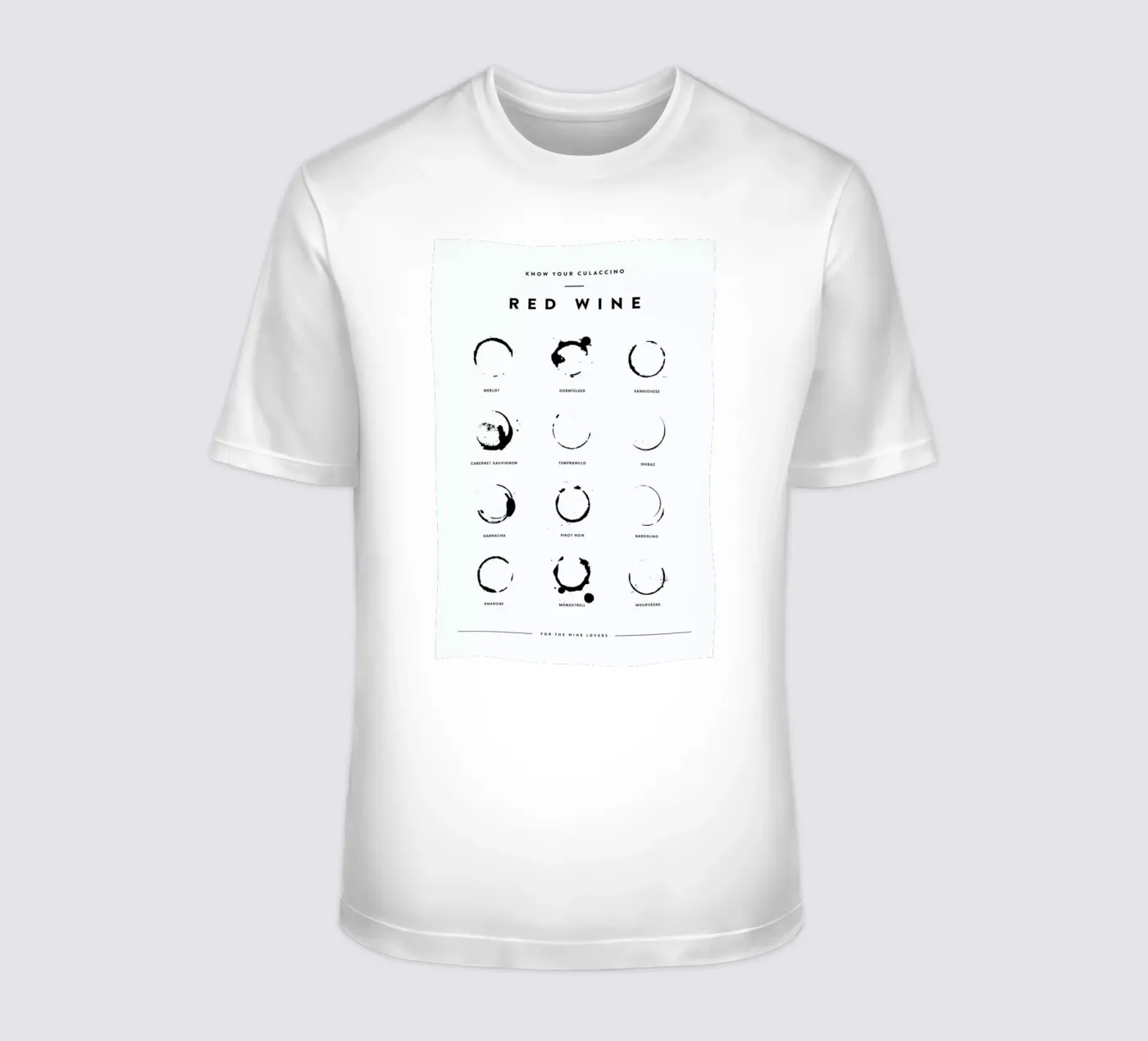 Wine Chart t-shirt da daylight design studio