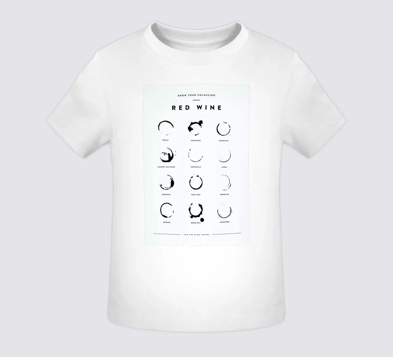 Wine Chart maglietta neonato da daylight design studio