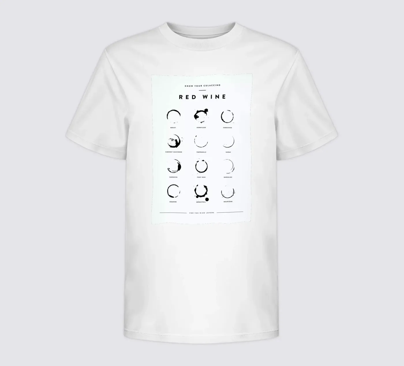 Wine Chart t-shirt bambini da daylight design studio