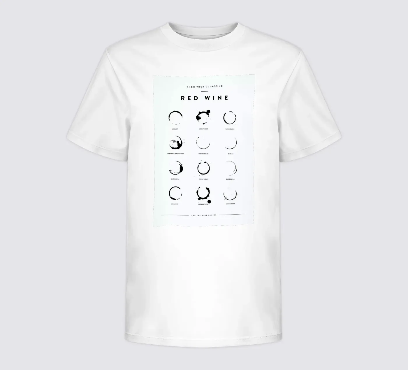 Wine Chart t-shirt bambini da daylight design studio
