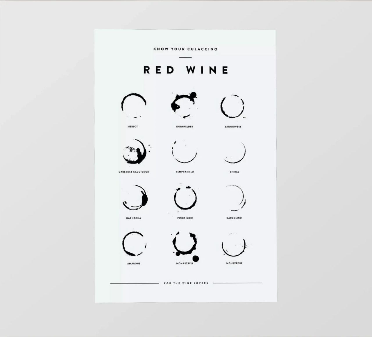 Wine Chart pellicola backlit da daylight design studio