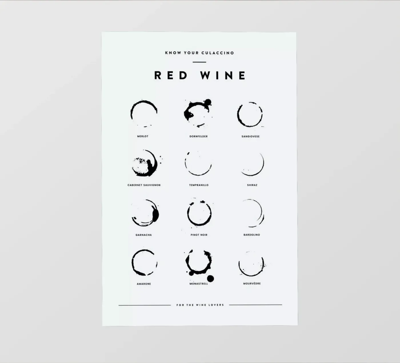 Wine Chart pellicola backlit da daylight design studio