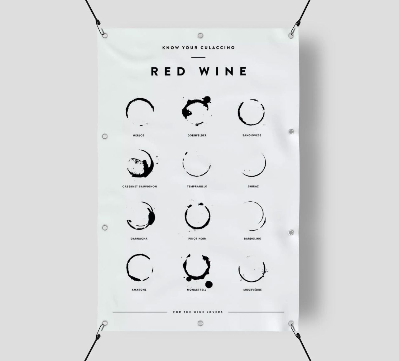 Wine Chart telo in pvc da daylight design studio