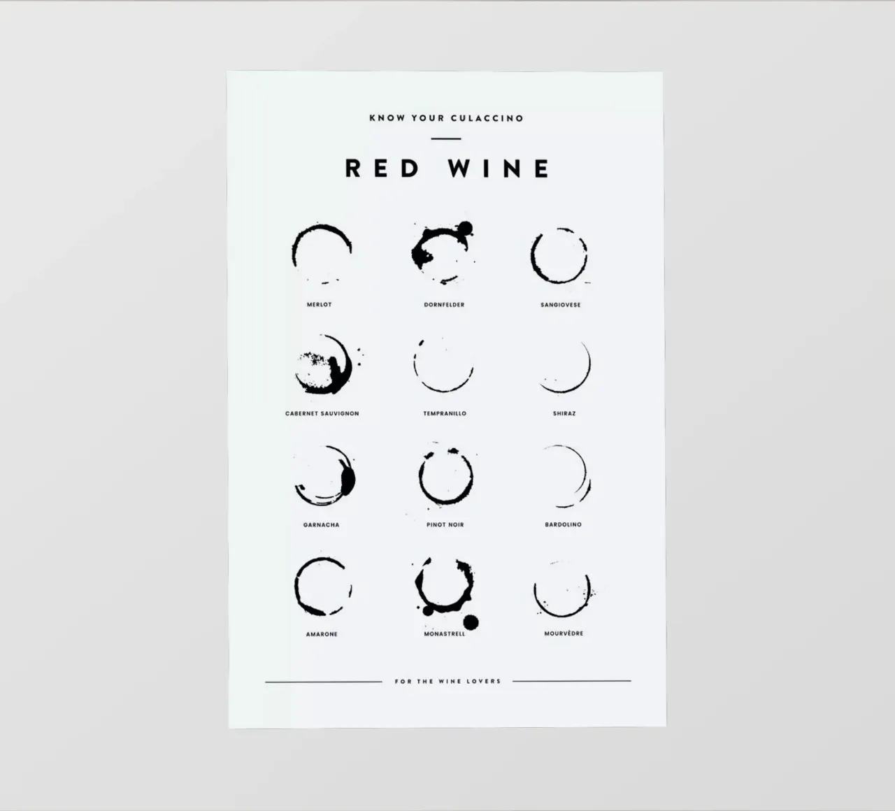 Wine Chart telo in pvc da daylight design studio