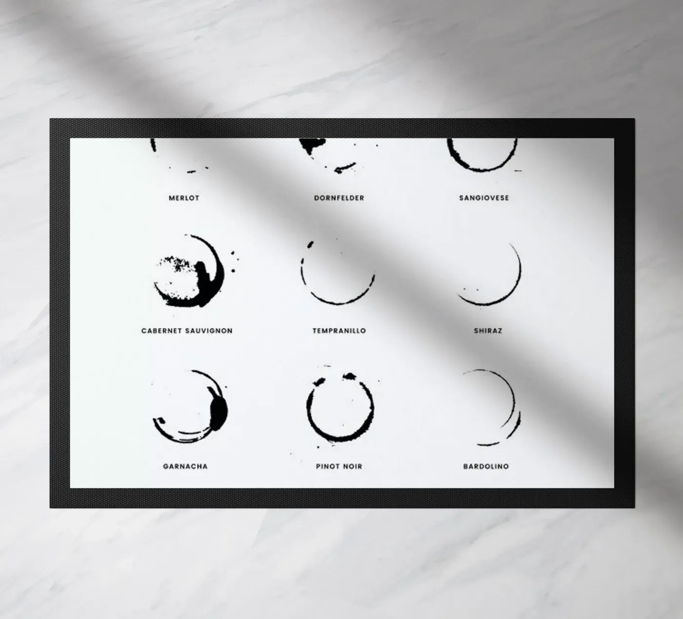 Wine Chart Fußmatte von daylight design studio