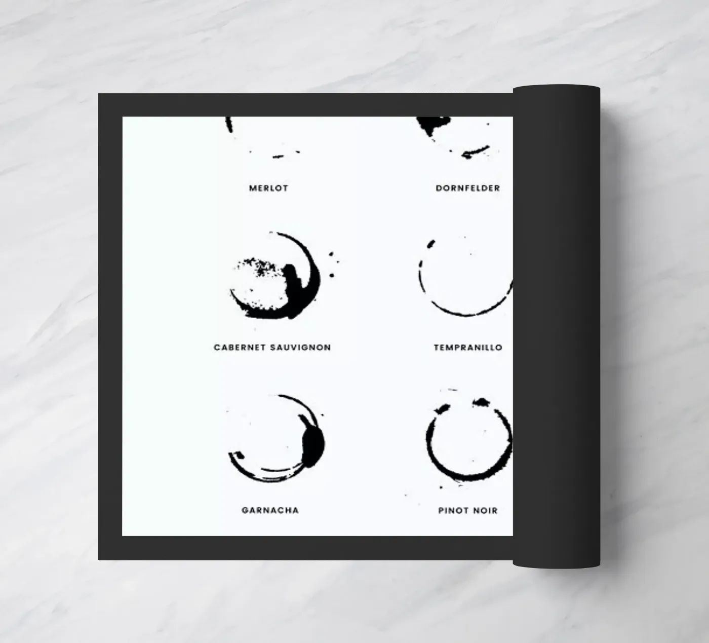 Wine Chart Fußmatte von daylight design studio