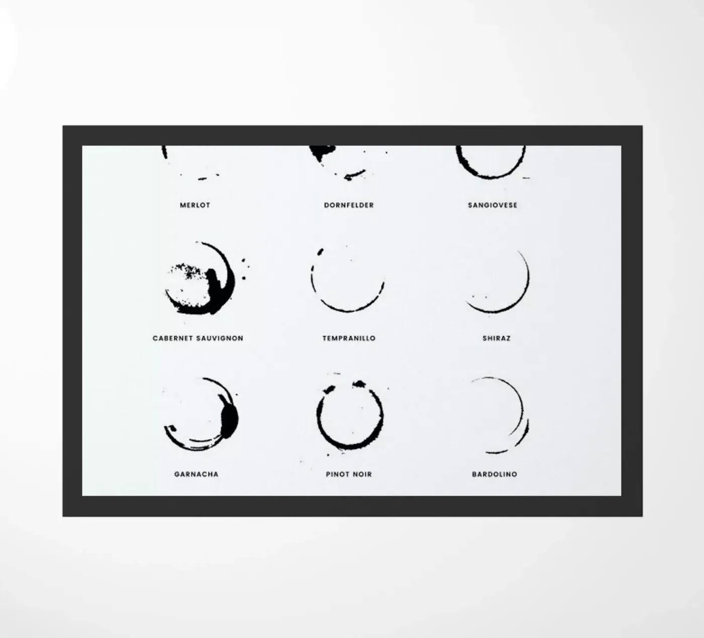 Wine Chart Fußmatte von daylight design studio