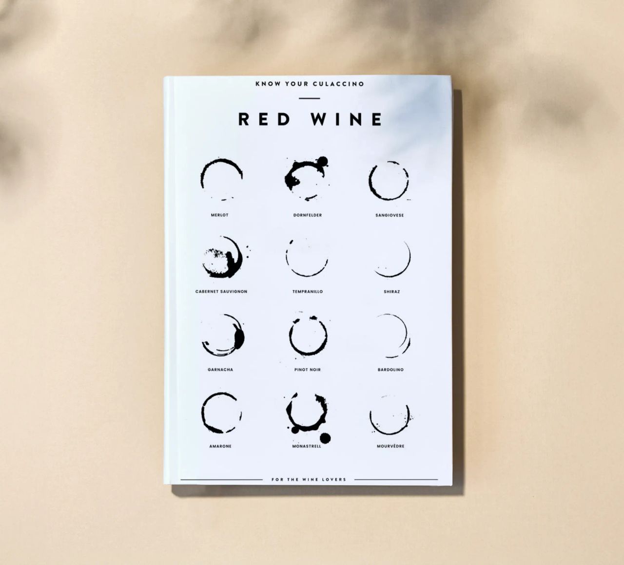 Wine Chart notebook by daylight design studio