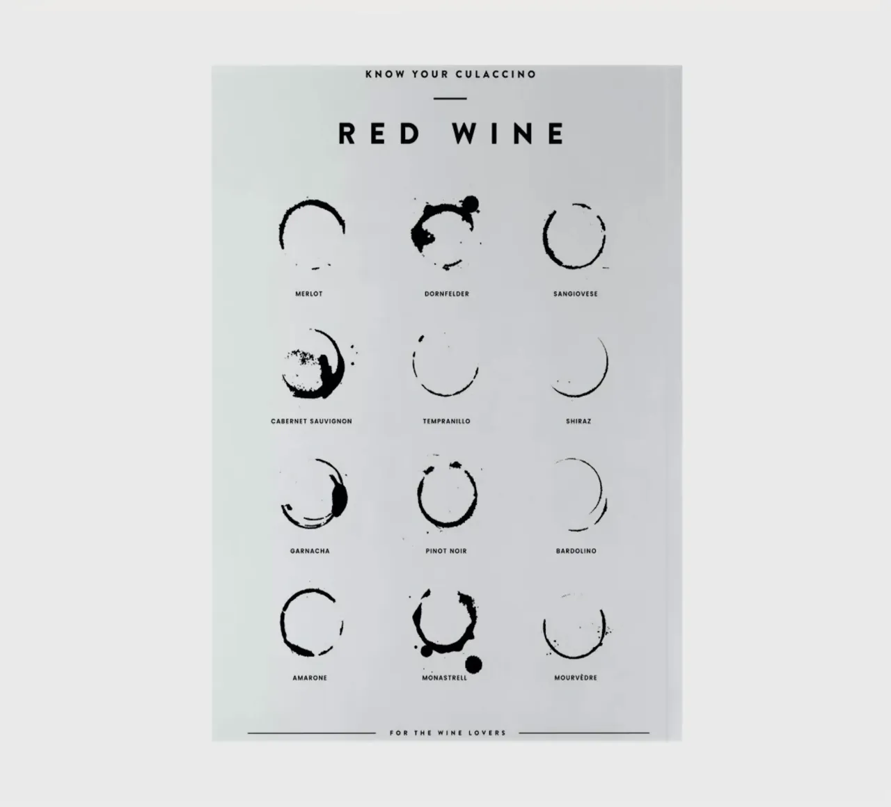 Wine Chart notebook by daylight design studio