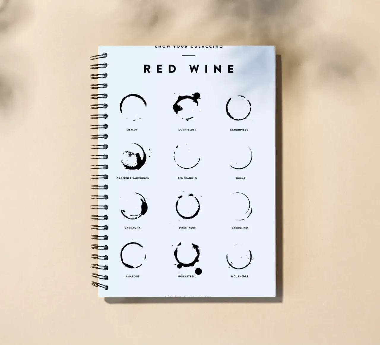 Wine Chart diario ad anelli da daylight design studio