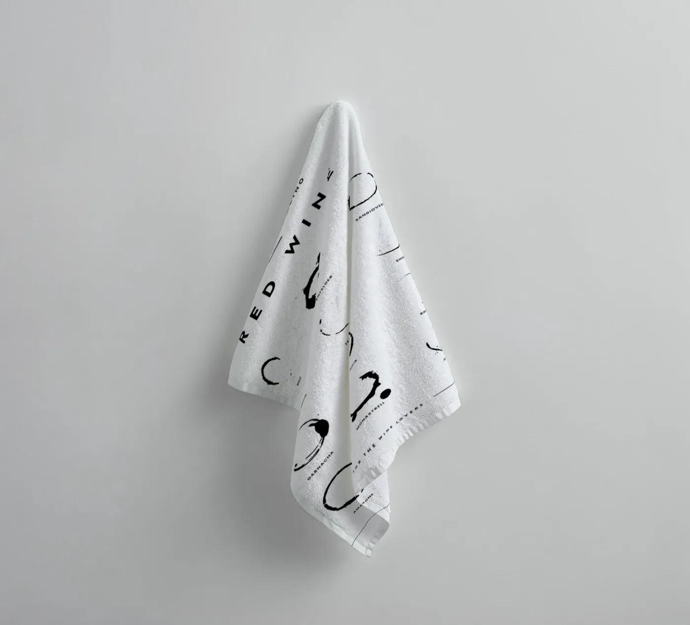Wine Chart towel by daylight design studio