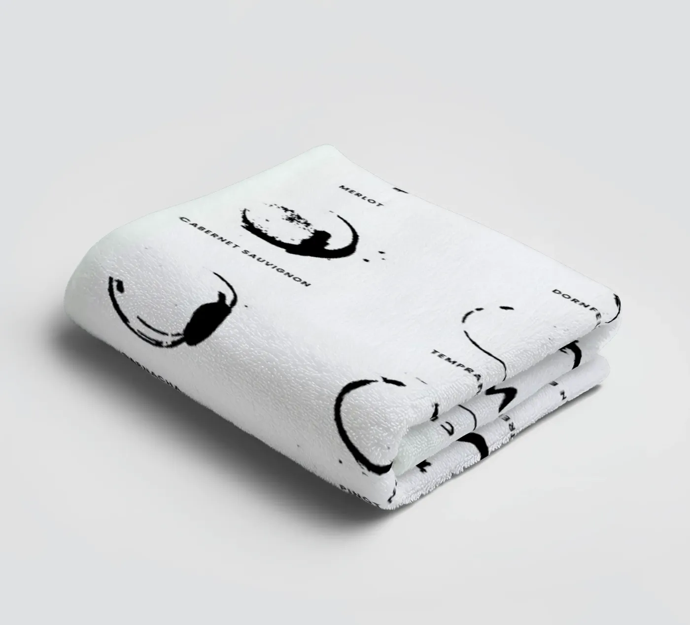 Wine Chart towel by daylight design studio