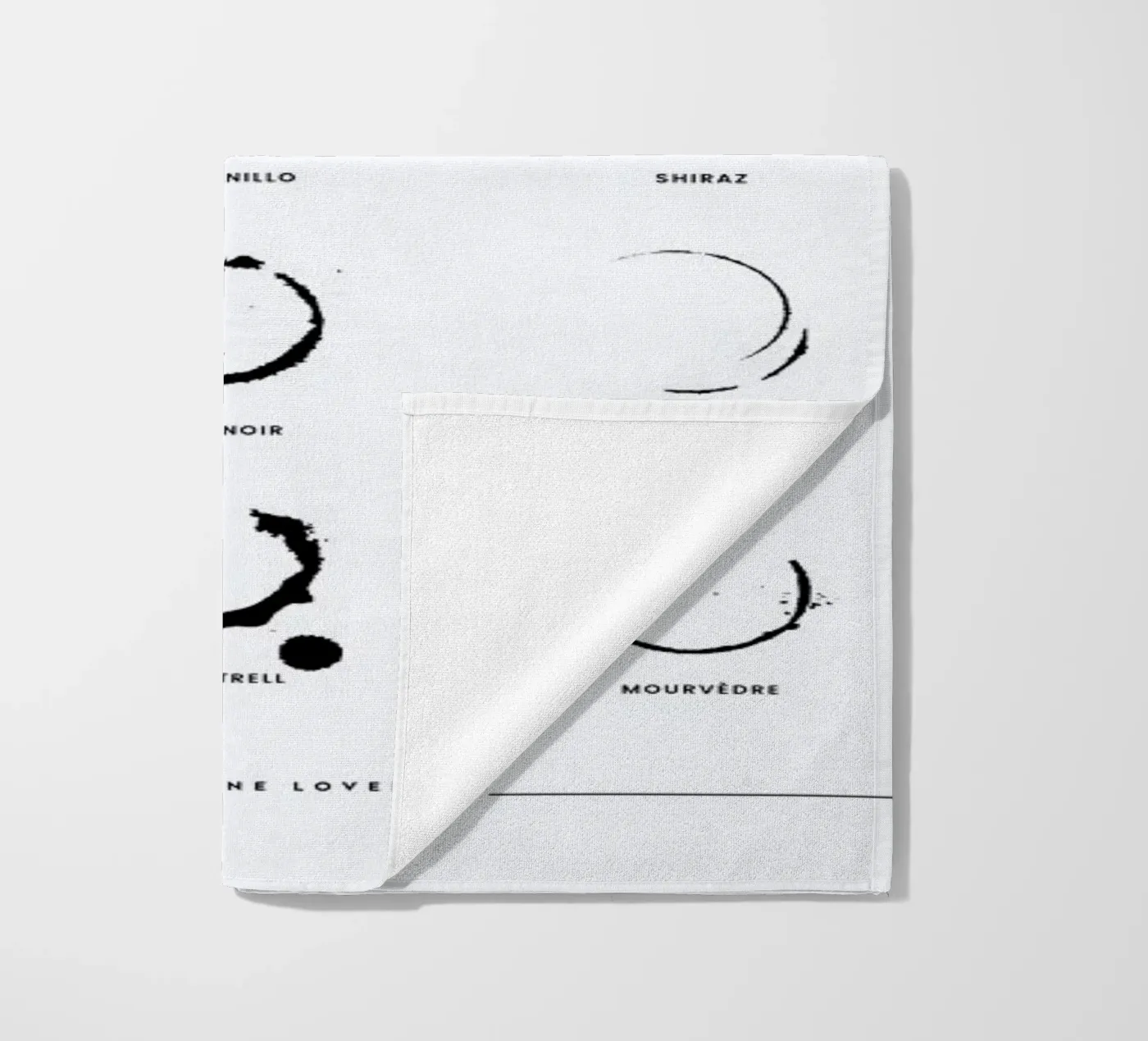 Wine Chart serviette de plage de daylight design studio
