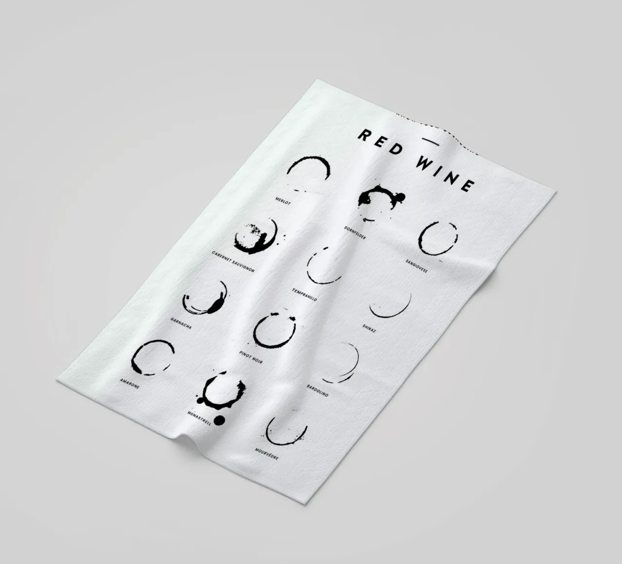 Wine Chart toalla de playa de daylight design studio