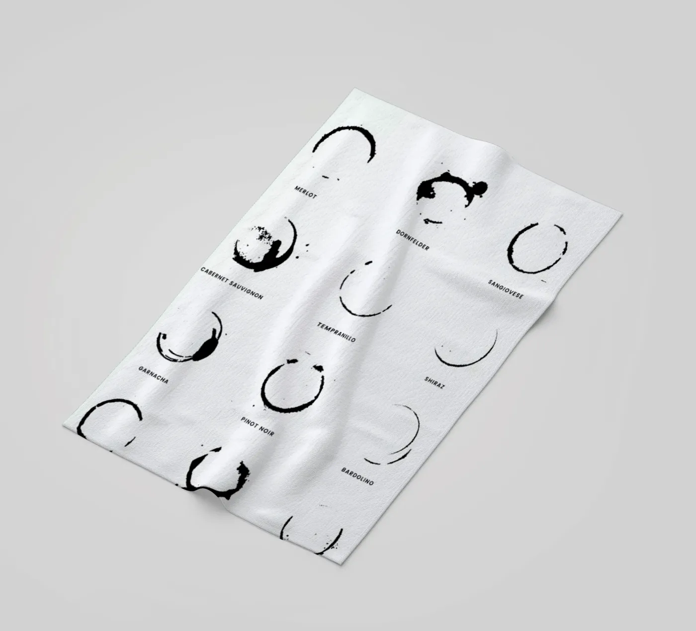 Wine Chart serviette de plage de daylight design studio