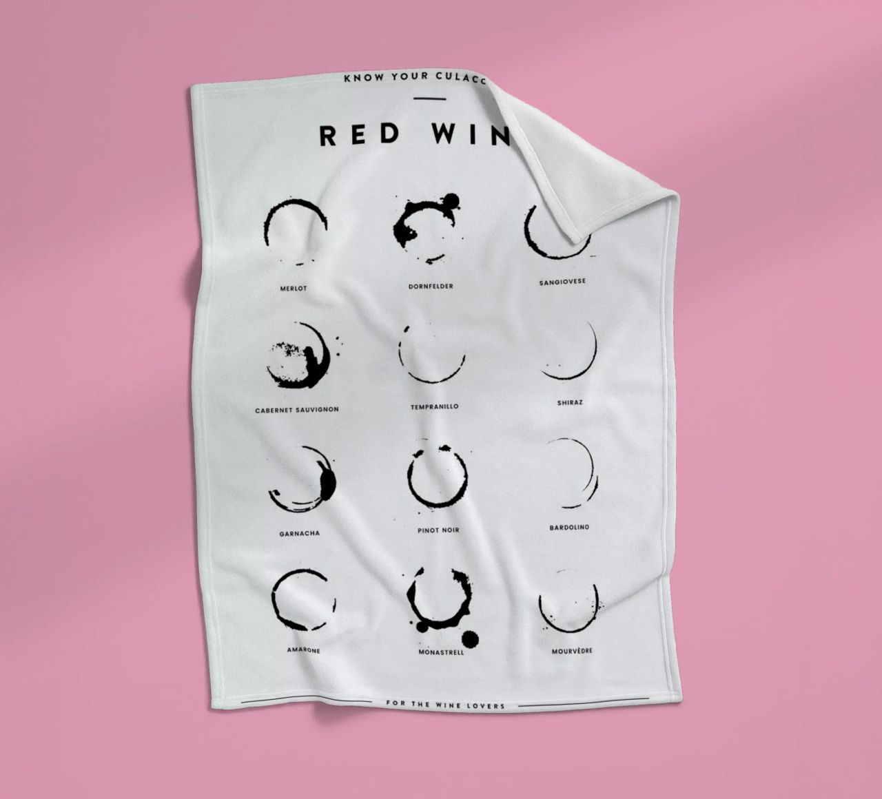 Wine Chart coperta in pile da daylight design studio