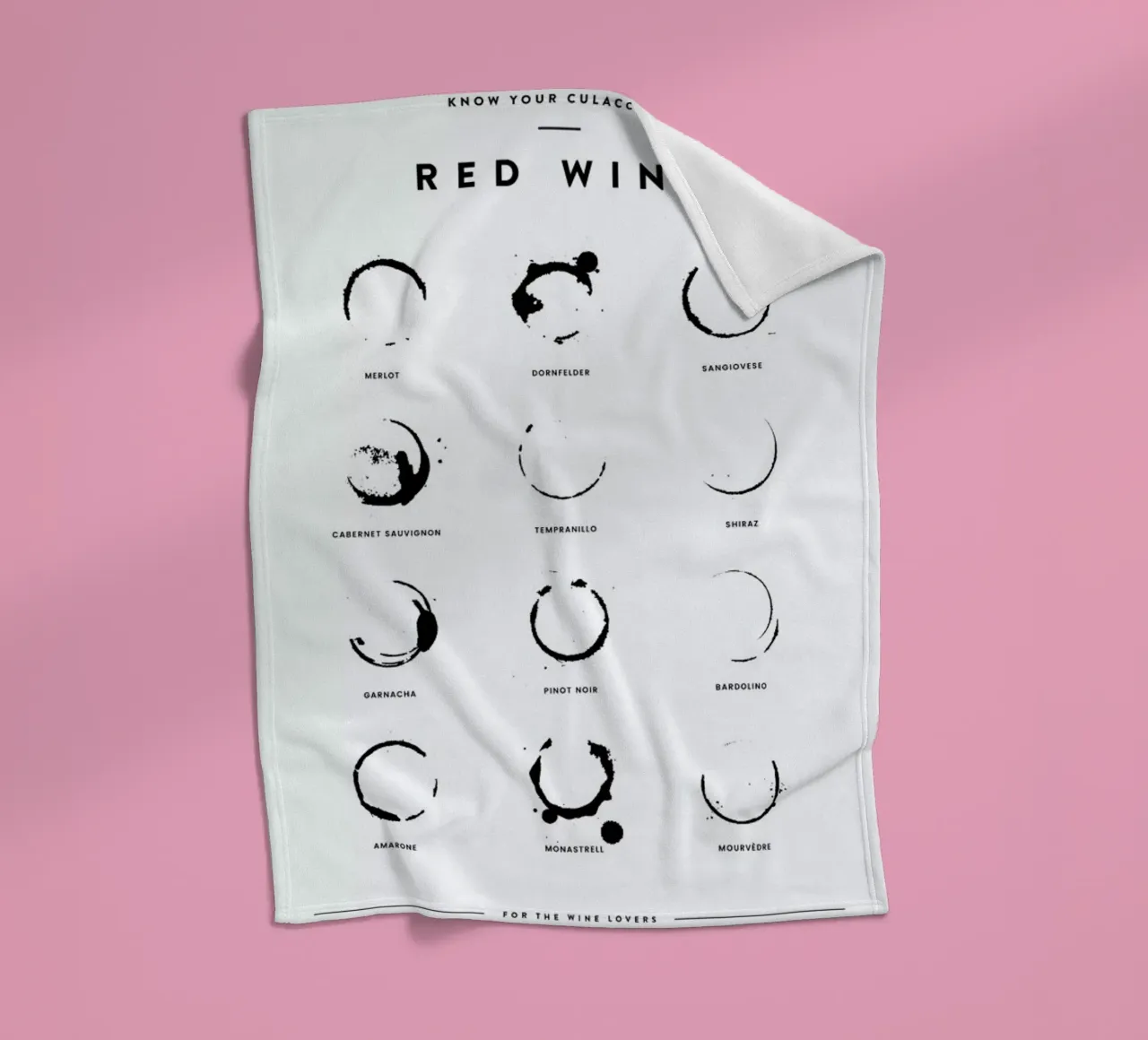 Wine Chart Fleecedecke von daylight design studio