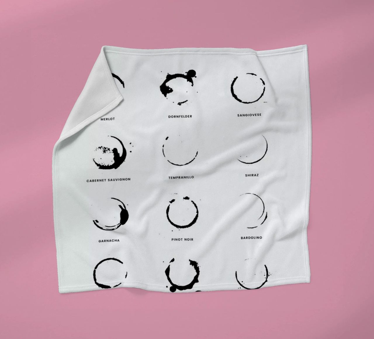 Wine Chart coperta in pile da daylight design studio