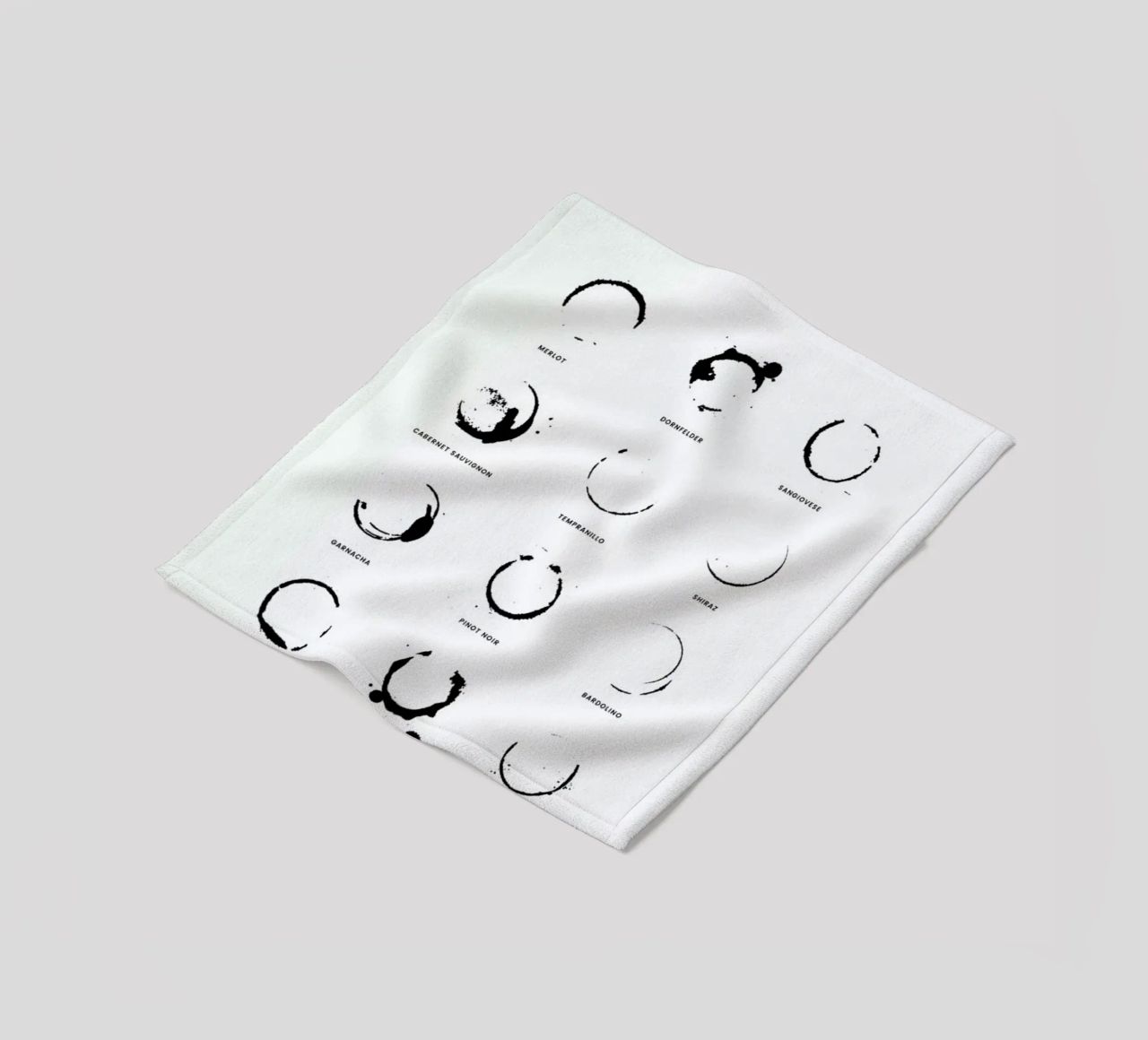 Wine Chart coperta in pile da daylight design studio