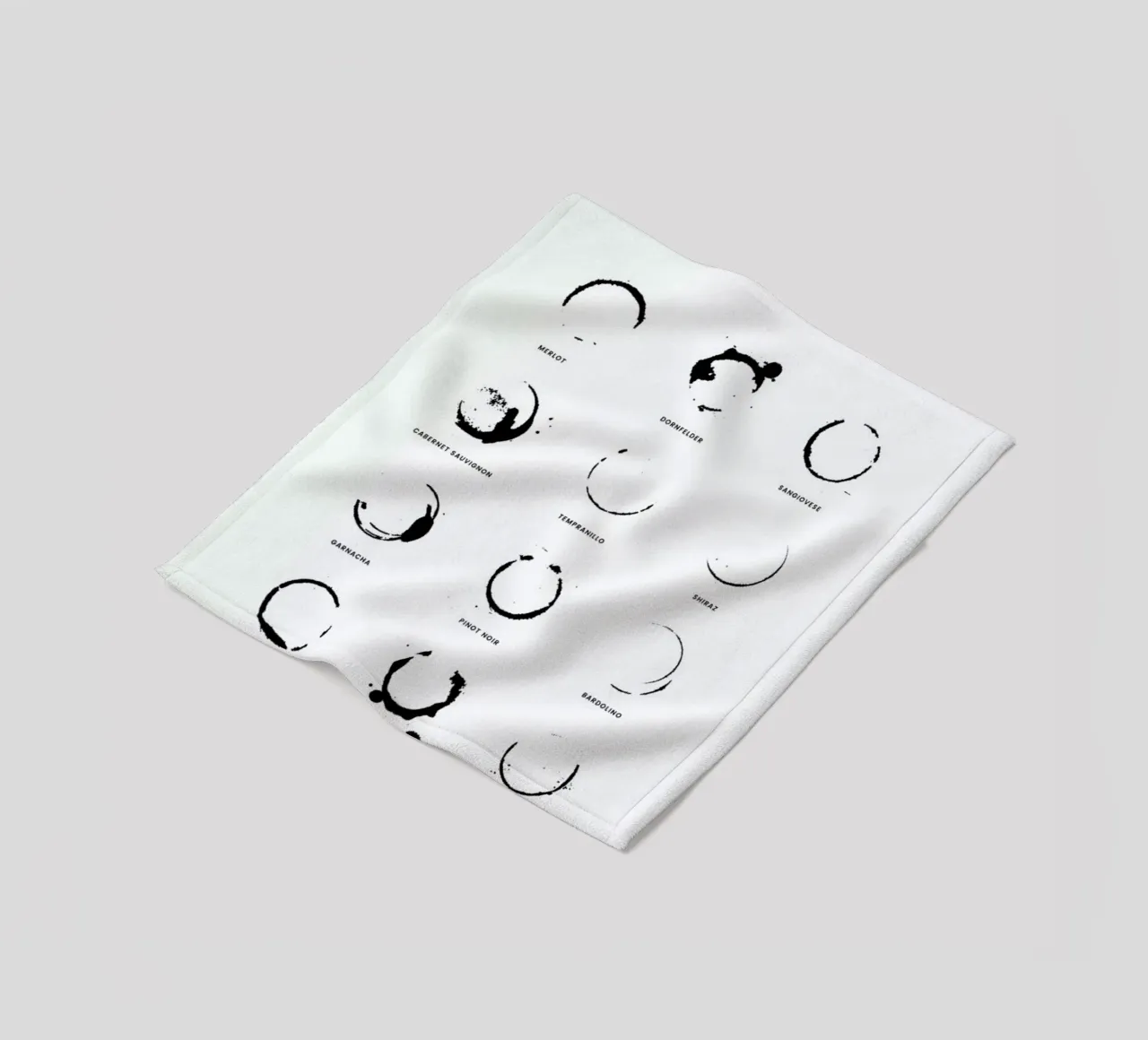 Wine Chart manta de franela de daylight design studio