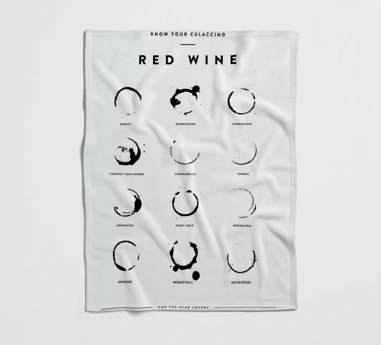 Wine Chart Fleecedecke von daylight design studio
