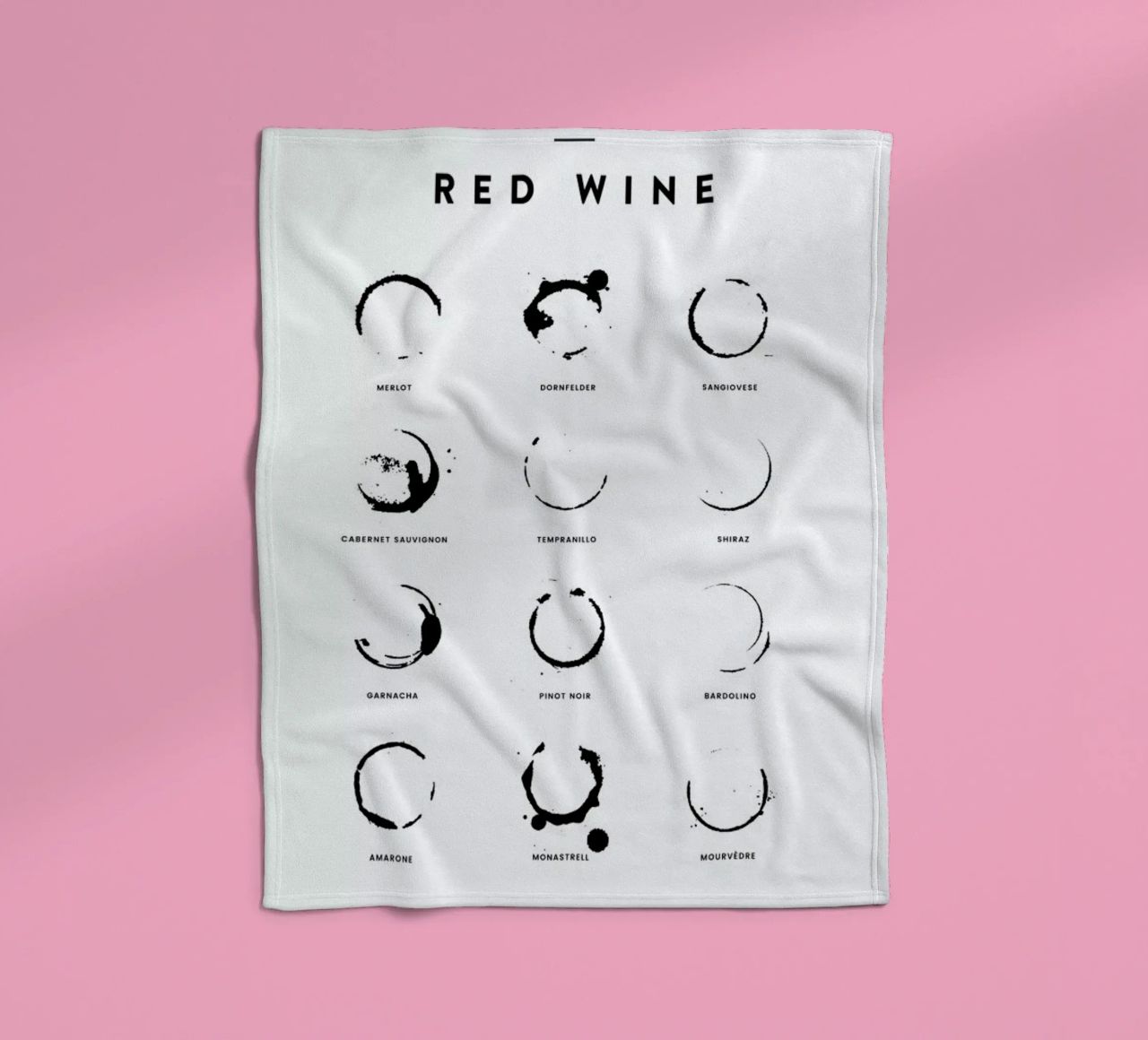 Wine Chart coperta in pile da daylight design studio