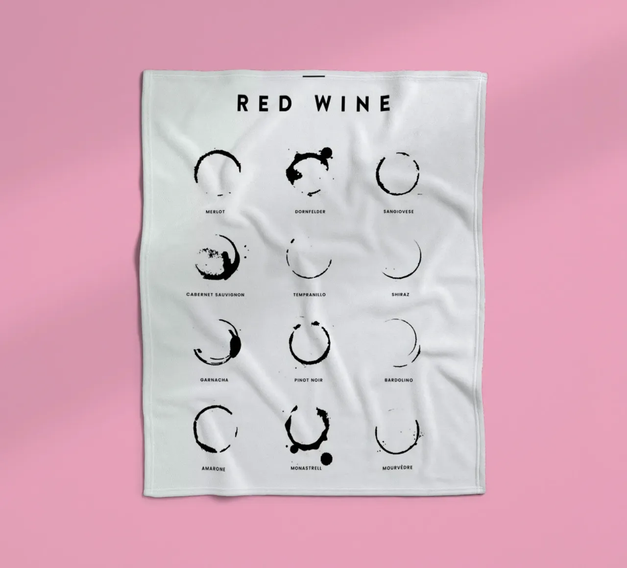 Wine Chart Fleecedecke von daylight design studio