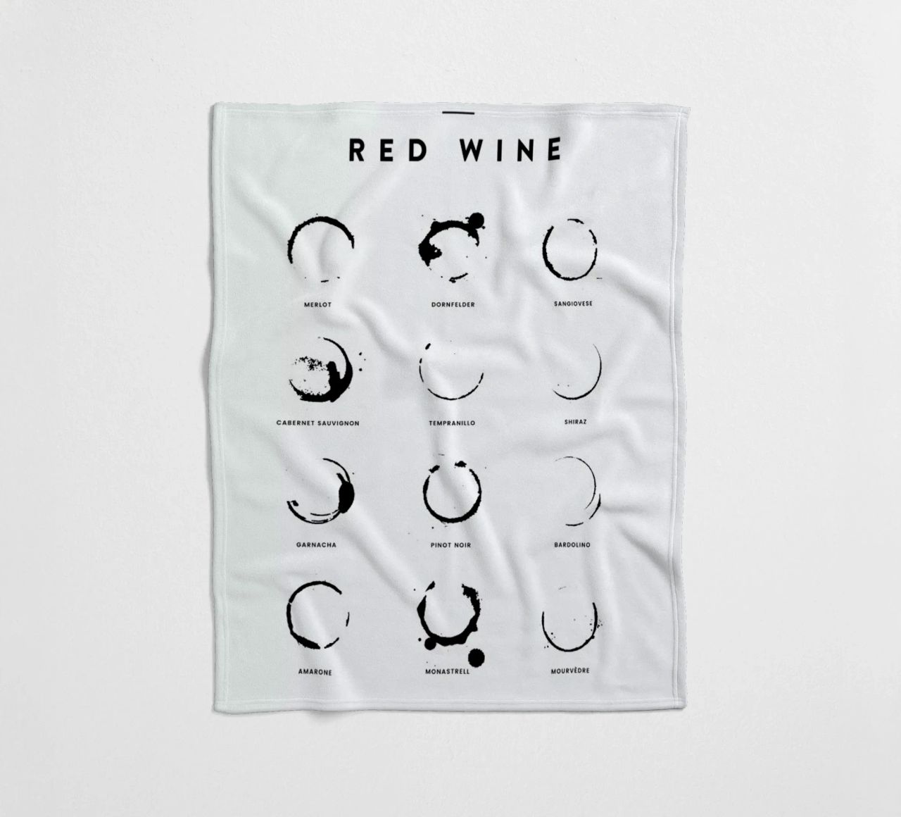 Wine Chart coperta in pile da daylight design studio